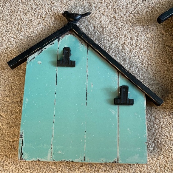 House Display Frame with Clips Teal Blue Farmhouse Country Cottagecore - Picture 1 of 3